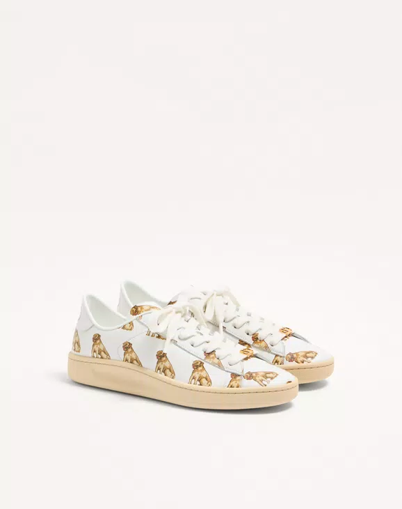 Valentino Royco Sneaker In Nappa Calfskin With Petit Charles Pattern - Image 7